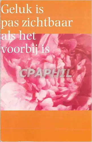 Cartes postales moderne Geluk is Zichtbaar als het Voorbij is