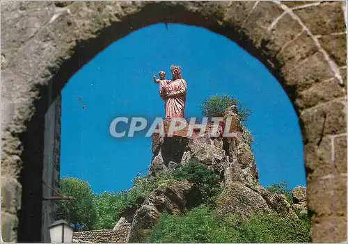 Moderne Karte Le Puy en Velay (Haute Loire) (Altitude 63 m) Statue Notre Dame de France