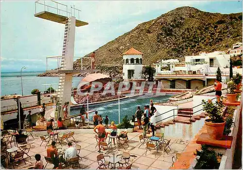 Cartes postales moderne Rosas (Costa Brava) la Piscine Fantastique du Moulin Bleu