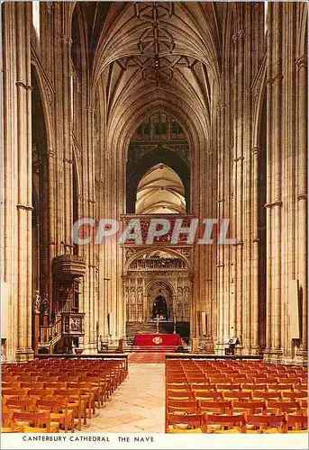Cartes postales moderne Canterbury Cathedral the Nave