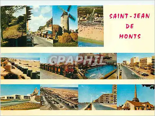 Moderne Karte Saint Jean de Monts (Vendee)