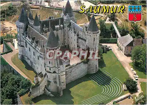 Cartes postales moderne Saumur (Maine et Loire) Vue Aerienne du Chateau (XIVe XVIe siecles)