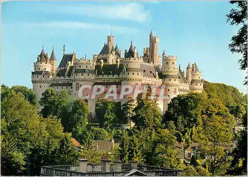 Moderne Karte Pierrefonds (Oise) le Chateau l'Angle Nord au Centre la Tour Godefroy