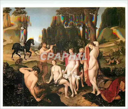 Cartes postales moderne le Bain de Diane Huile sur Bois Francois Clouet 1510 1572
