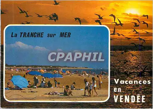 Moderne Karte la Tranche su Mer la Vendee Touristique la Plage