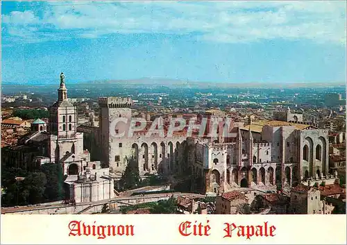 Moderne Karte Avignon (Vaucluse) le Palais des Papes