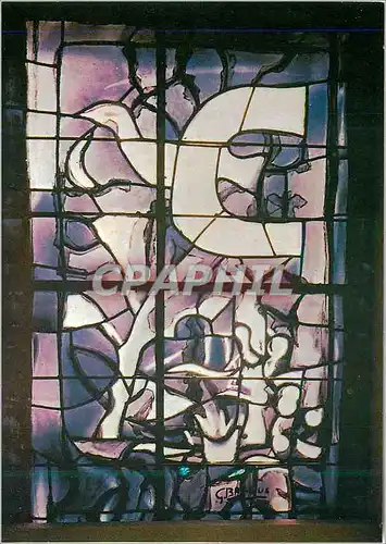 Cartes postales moderne Georges Braque Vitrail Chapelle Saint Bernard