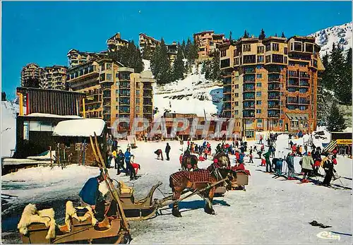 Moderne Karte Morzine Avoriaz (Hte Savoie) alt 1000 2300m Station sans Voitures