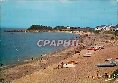 Moderne Karte Lerat La Plage et le Port Couleurs de Bretagne