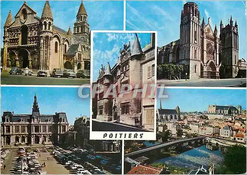 Cartes postales moderne Poitiers (Vienne) La Cathedrale Saint Pierre Hotel Fumee