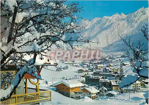 Moderne Karte la Clusaz (Hte Sav) Alt 1040 2600m Vue Generale et la Chaine des Aravis