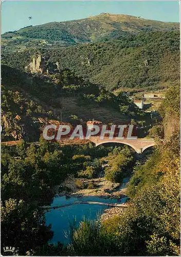 Moderne Karte Le Chateau de Ventadour a Pont de Labeaume Ardeche Pittoresque