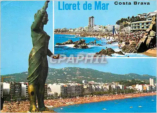 Cartes postales moderne Lloret de Mar Costa Brava Monumento a la Mujer Marinera