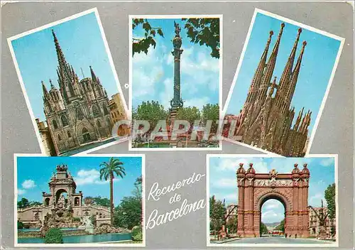 Cartes postales moderne Souvenir de Barcelona