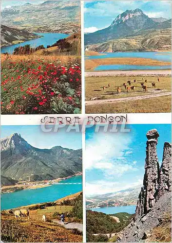 Cartes postales moderne Haute Vallee de la Durance Lac de serre Poncon