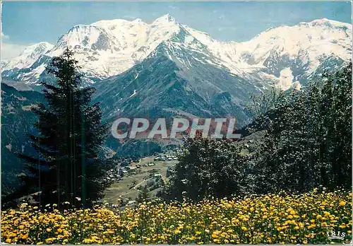 Cartes postales moderne Panorama sur le Massif du Mont Blanc