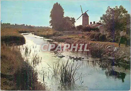 Cartes postales moderne Au Pays de Monts Moulin