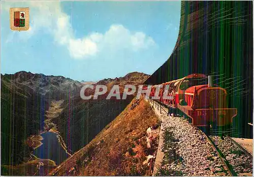 Moderne Karte Artouste (2000m) Pyrenees Atlantiques Petit Train en Route