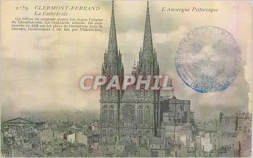 Cartes postales Clermont Ferrand la Cathedrale l'A