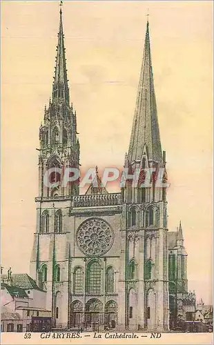 Cartes postales Chartres La Cathedrale