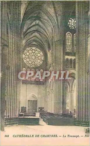 Cartes postales Cathedrale de Chartres Le Transept