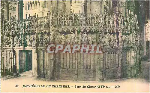 Cartes postales Cathedrale de Chartres Tour du Choeur  (XVIe S)