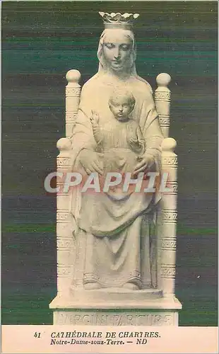 Cartes postales Cathedrale de Chartres Notre Dame Sous Terre