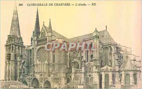 Ansichtskarte AK Cathedrale de Chartres L'Abside