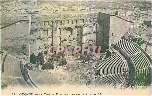 Cartes postales Orange Le Theatre Romain et Vue sur la Ville