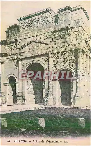Cartes postales Orange L'Arc de Triomphe