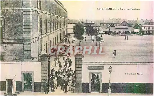 Cartes postales Cherbourg Caserne Proteau Militaria
