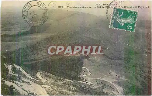 Cartes postales Le Puy de Dome Vue Panoramique sur le Col