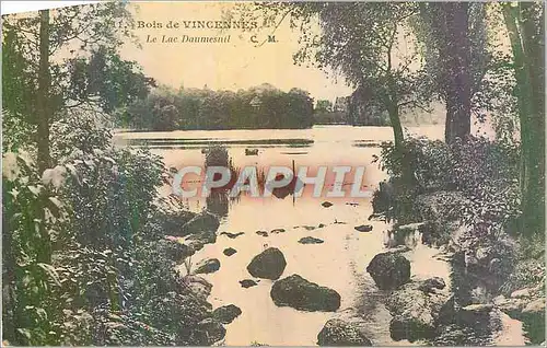 Cartes postales Bois de Vincennes Le Lac Daumensail