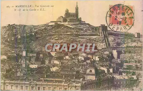 Cartes postales Marseille Vue Generale sur N D de la Garde