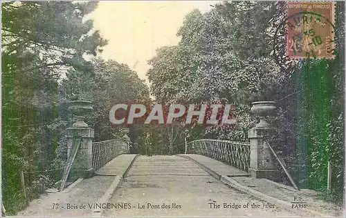 Cartes postales Bois de Vincennes Le Pont des Iles