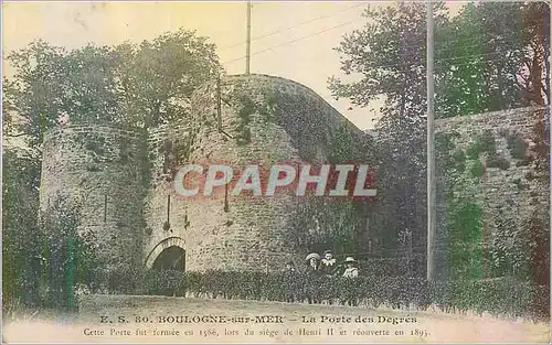 Cartes postales Boulogne sur Mer La Porte des Degres