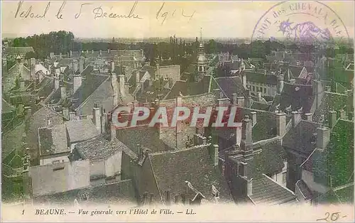 Cartes postales Beaune Vue Generale vers l'Hotel de Ville