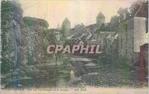 Cartes postales Semur Vue sur l'Armancon et le Donjon