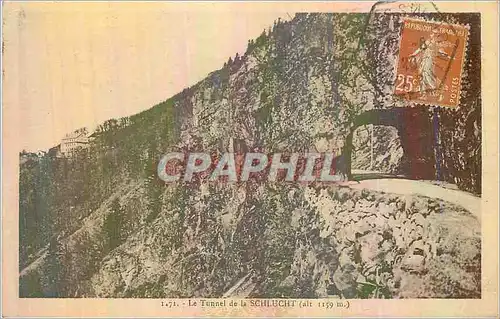 Cartes postales Le Tunnel de la Schlucht (Alt 1159 m)