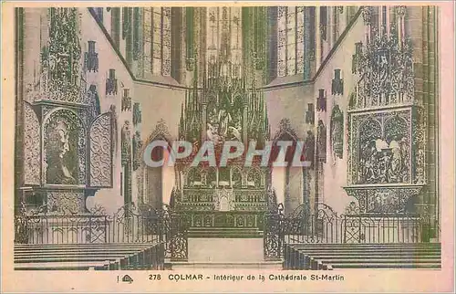 Cartes postales Colmar Interieur de la Cathedrale St Martin