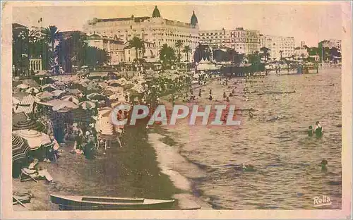 Cartes postales Cannes La Plage et la Croisette