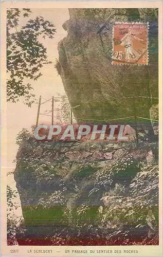 Cartes postales La Schlucht Un Passage du Sentier des Roches