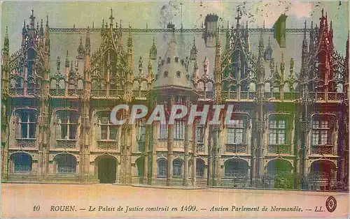 Ansichtskarte AK Rouen Le Palais de Justice Construit en 1499 Ancien Parlement de Normandie