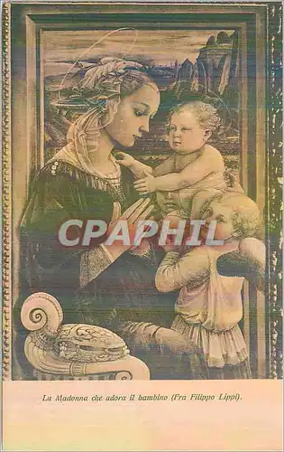 Cartes postales La Madonna che Adora il Bambino (Fra Filippo Lippi)