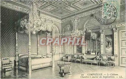 Ansichtskarte AK Compiegne Le Chateau Chambre a coucher des Imperatrices