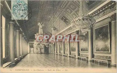 Cartes postales Compiegne Le Chateau Salle des Fetes