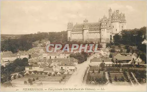 Cartes postales Pierrefonds Vue Generale (Cote sud Ouest du Chateau)