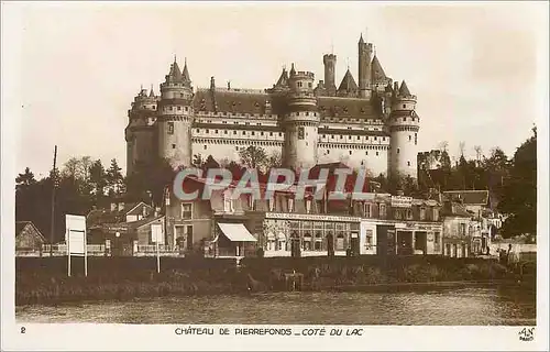 Cartes postales Chateau Pierrefonds Cote du lac