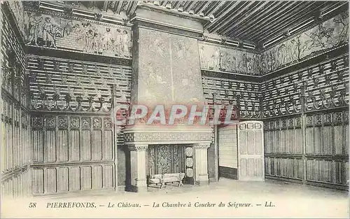 Cartes postales Pierrefonds Le Chateau La Chambre a Coucher du Seigneur