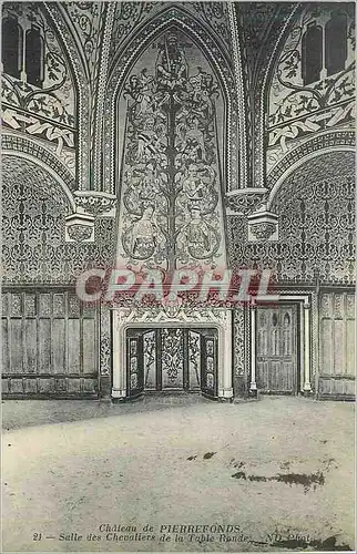 Ansichtskarte AK Chateau Pierrefonds Salle des Chevaliers de la Table Ronde